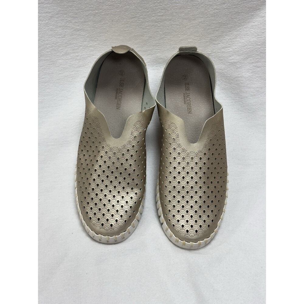 Ilse Jacobsen Tulip 3576 Platino Gold Slip-on Sneaker Women's EU size 39 US 8.5 - Picture 2 of 7